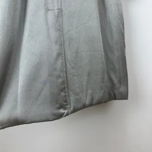 J.Crew Relaxed Trench Coat Satin Crepe Mid Length Silver Gray Insulated US 2 NWT thumbnail 11