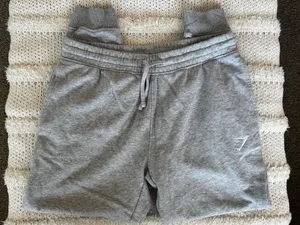 Gymshark Crest Joggers Light Grey Marl thumbnail 4