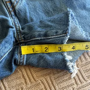 100% Cotton Levi's Blue Distressed Denim Cutoff Shorts thumbnail 8
