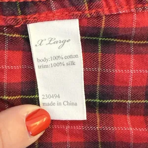 Victoria's Secret Red Plaid 2 Piece Pajama Set XL Holiday Christmas Heritage‎ thumbnail 7