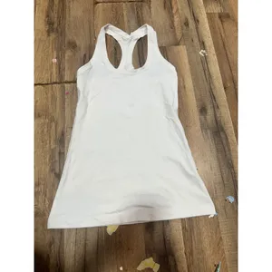 Lululemon Cool Racerback Tank Top White‎ Luon Yoga Workout Shirt Womens thumbnail 3