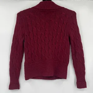 Eddie Bauer Cable Knit Angora Cardigan Womens Sweater Sz SP Fisherman Preppy thumbnail 6