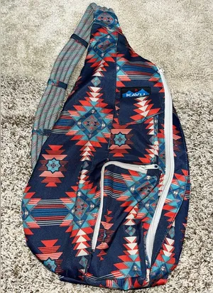 Kavu sling bag-southwestern/Navajo inspired print. thumbnail 1