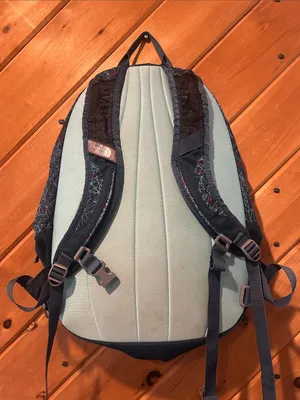 The North Face Backpack T196/T596 Rare Teal Maroon Geometric Day Pack thumbnail 5
