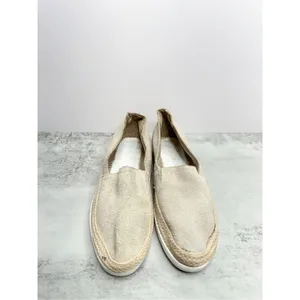 Donald Pliner Size 6.5 Tan Suede Espadrille Flats Casual Slip On‎ Shoes thumbnail 4