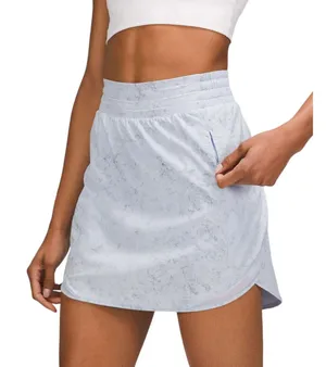 Lululemon Hotty Hot High-Rise Skirt Long Gravel Dust Pastel Blue Multi thumbnail 1
