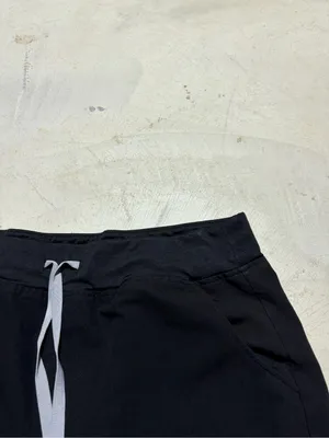 Figs Women's Black HW Zamora Jogger Pants with Drawstring L/P thumbnail 4