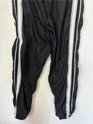 Vintage 90s Y2K Black & Silver Windbreaker Cheerleader Jogger Pants thumbnail 4