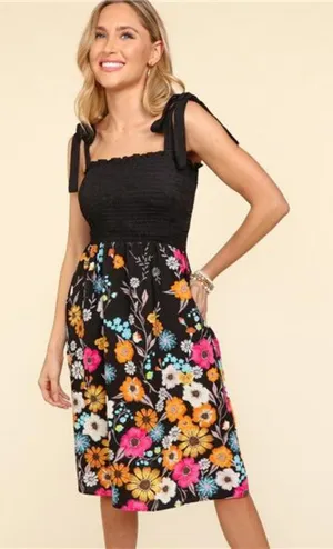 nwt Haptics Smocked Cami Floral‎ Dress thumbnail 1