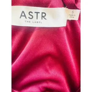 Astr The Label Pleated Bustier Midi Satin Dress, Burgundy, Size Small, NEW thumbnail 9