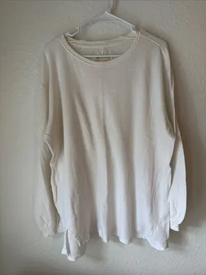 We The Free White Ribbed Crew Neck Long Sleeve Thermal thumbnail 6