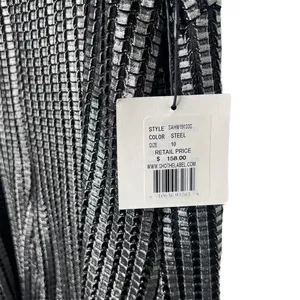 New Women’s Sho By Tadashi Shoji Metallic Textured Fringe Minidress Size 10 thumbnail 4