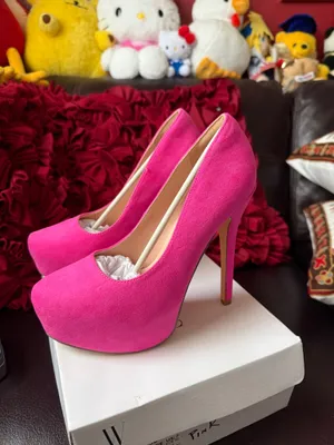 DREAM PAIRS Women's Party Sexy Super Platform Nightclub Shoes size 7 in pink thumbnail 1