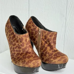 Call It Spring Brown Leopard Heels thumbnail 3