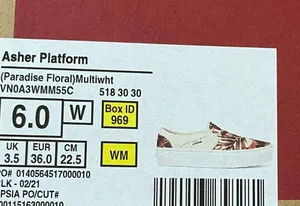 Vans 🌸 Asher Women’s Platform Sneakers 🌸 thumbnail 9