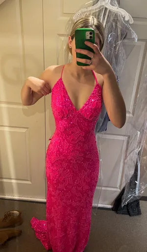 Pink Prom Dress Size 6 thumbnail 5
