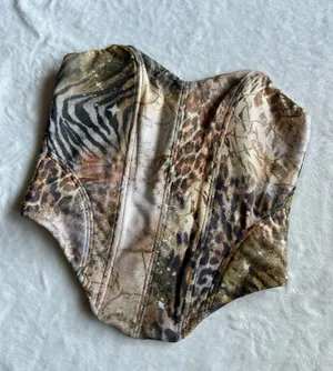 Outcast Clothing Angelina Corset Top Dune thumbnail 5