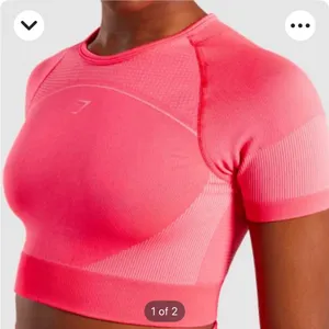 Gymshark Ultra Seamless Hot Pink Crop Top Back Cut Outs TikTok famous XS thumbnail 4
