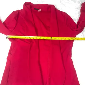 MOA USA red stretchy suit jacket blazer woman’s size L/XL thumbnail 4
