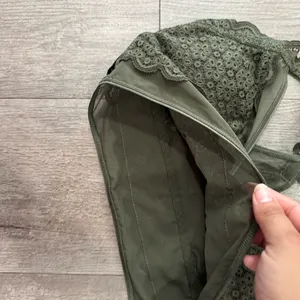 LAST PRICE🍒🤍 AERIE military green lace bralette ✨ thumbnail 6