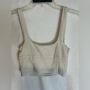 Wilfred Cream Square Neck Crop Top A0259 thumbnail 4