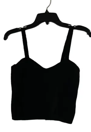 NWT Vero Moda Vmjoleen Sweater Tank Black Size Small thumbnail 1
