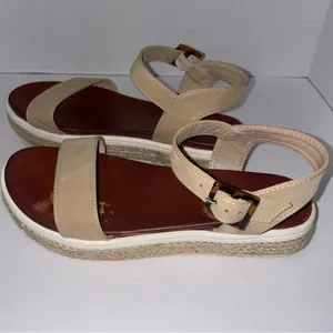 Mia Kiera Size 7.5 Espadrille Platform Sandal in Tan thumbnail 6