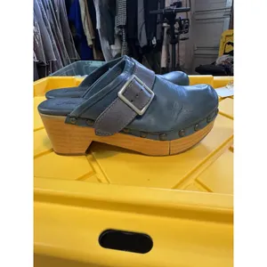 New Free People Culver City Clogs Size 38.5 US 8.5 Blue thumbnail 3