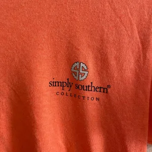 Simply southern small T-shirt orange cotton m thumbnail 2
