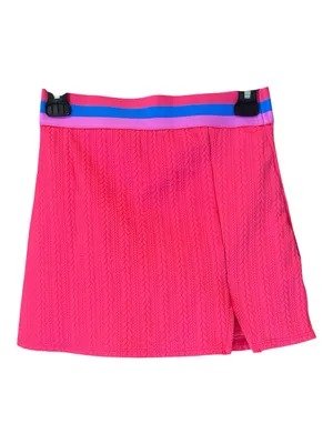 Beach Riot Shore Skort Small Orchid Cable Pink Textured Tennis Athletic Skirt S thumbnail 2
