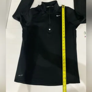 Nike Running Black Dri-Fit Athletic 1/4 Zip Pullover Womens Size S thumbnail 5