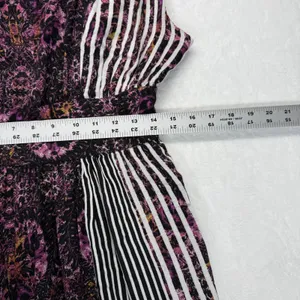 Free People Maxi Dress Size 8 Midnight Combo Striped Floral‎ Rayon Blend thumbnail 7