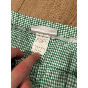 Lucia Vintage Green Gingham Midi Skirt Cotton High Waist Pockets Made in USA 18 thumbnail 4