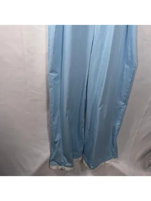 Shein Light Blue Ruffle Strap Wide Leg Jumpsuit Size Large thumbnail 4