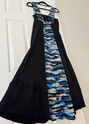 Anthropologie Maeve V-neck Colorblocked Oversized Maxi Dress, Size 0 thumbnail 12