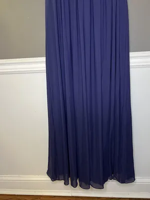 Sherri Hill Dress Womens 8 Blue Lace Illusion Bodice Open Back Maxi Formal Prom thumbnail 4