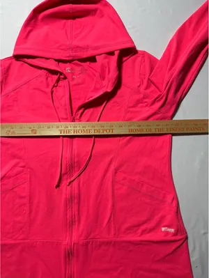 Bright Pink Grey's Anatomy Zip-Up Hoodie - Size Large, Comfy thumbnail 7