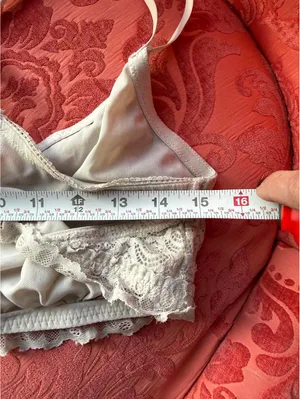 Aerie Cream Lace Bralette with Double Straps thumbnail 7