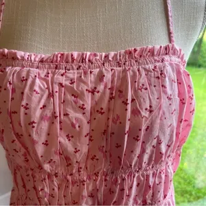 Free People Gabby Pink Floral Mini Dress Size Medium SKU#C24127 thumbnail 2