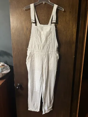 Free People Eyelet Romper Ivory Sahara thumbnail 2