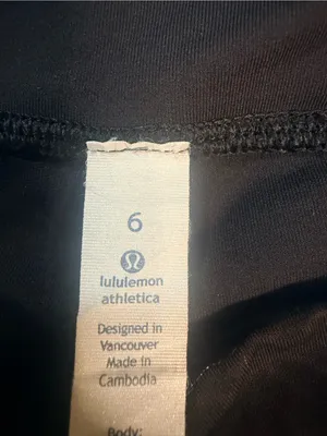lululemon athletica Black Athletic Leggings - Size 6 thumbnail 12