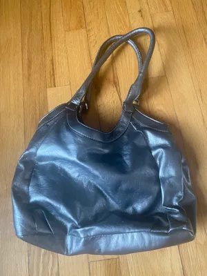 Small Tote Purse Silver thumbnail 1