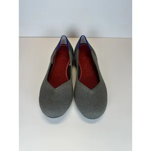 ROTHYS The Flat Pebble Grey Knit Rounded Toe Ballet Flats Slip On Shoes Size 7.5 thumbnail 2