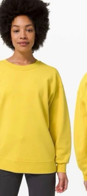 Lululemon Perfectly Oversized Crew Sweatshirt Soleil Yellow Sweatshirt thumbnail 1