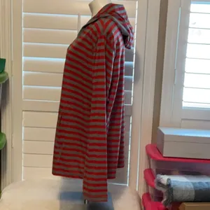 American Rag Red and Gray Striped Hoodie thumbnail 4