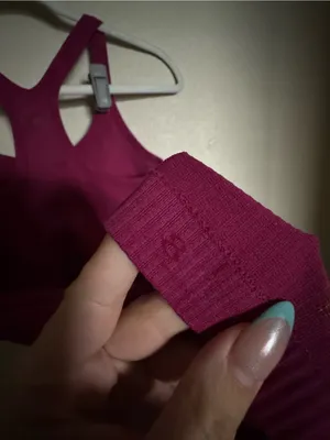 Lululemon Ebb to Street Tank Sz 8 Berry Magenta thumbnail 6