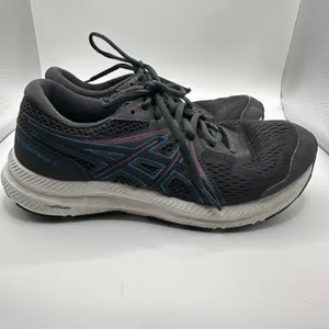 ASICS Gel Contend 7 Running Shoes Women's Size 8 Black‎ Pink Blue Athletic thumbnail 5