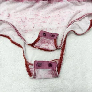 FREE PEOPLE Cozy Girl Bodysuit T-Shirt Faded Burgundy Pink Winding Road‎ Size S thumbnail 8