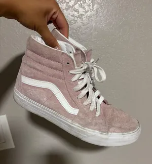 Vans Sk8-Hi Sneakers Suede Pink Lace-Up thumbnail 2