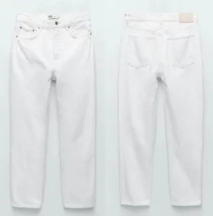 Zara the Bliss straight off-white jeans thumbnail 6